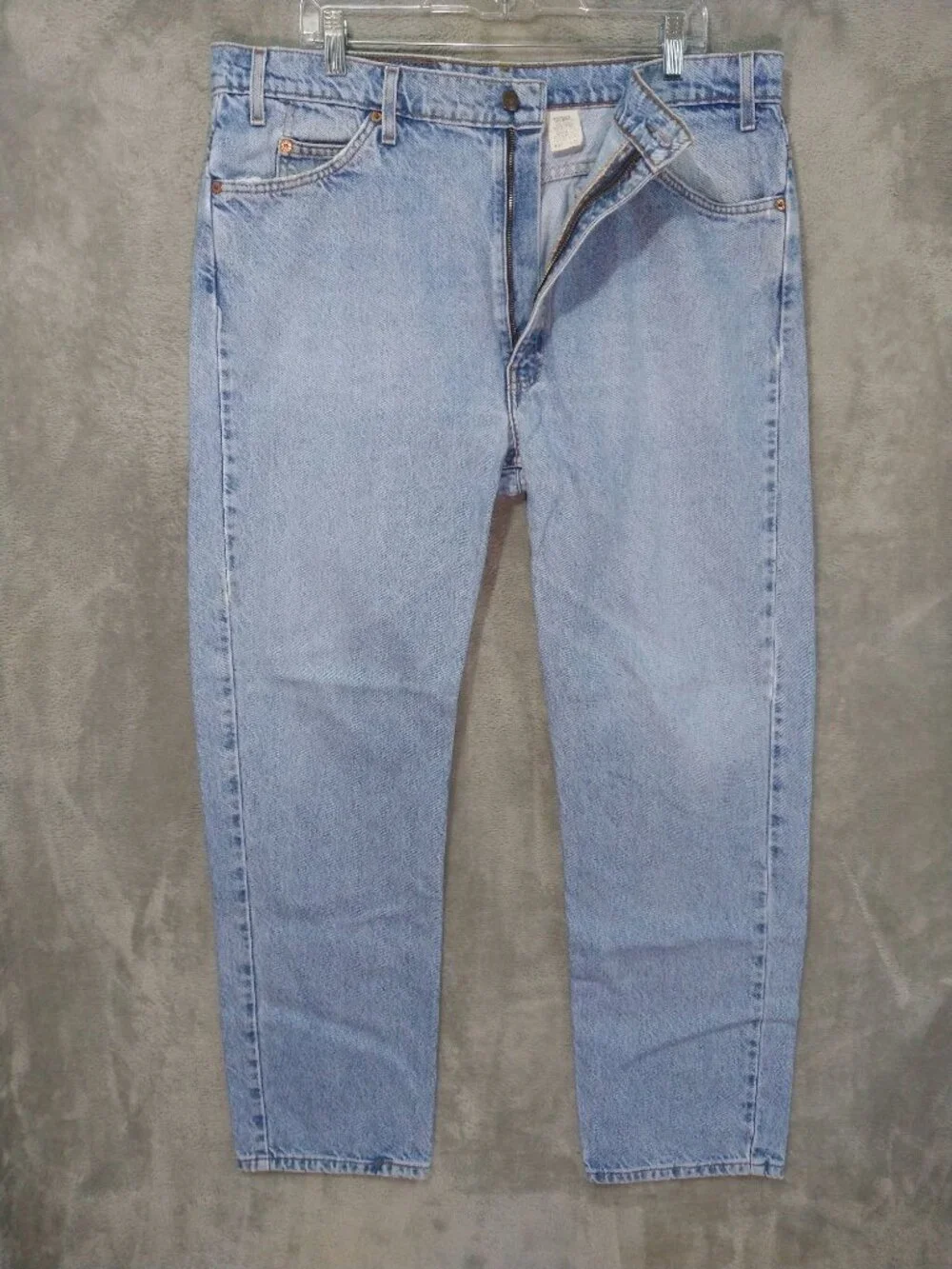 Vintage Levis 505 Jeans Mens 40x32 Blue Denim Straight Fit Light Wash Orange Tab